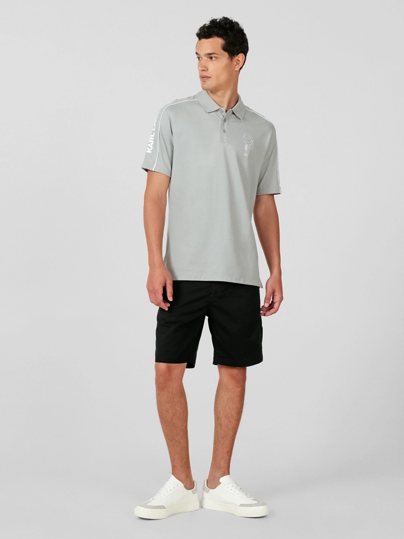 POLO CON DETALLES DE SILUETA DE LOGO DE KARL - 2