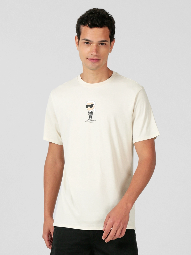 POLERA CON ESTAMPADO GRAFICO AFELPADO DE KARL - 1