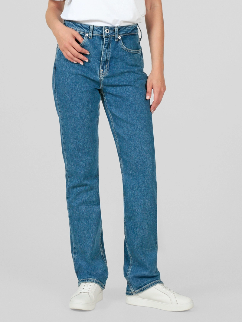 JEANS STRAIGHT DE TALLE ALTO - 1