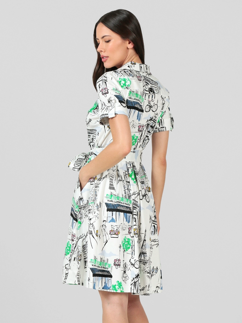 VESTIDO TIPO CAMISA CON ESTAMPADO - 3