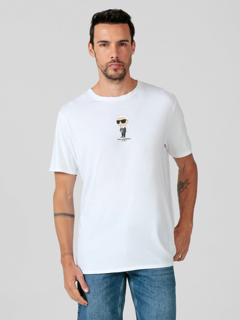 POLERA CON ESTAMPADO GRAFICO AFELPADO DE KARL - 1