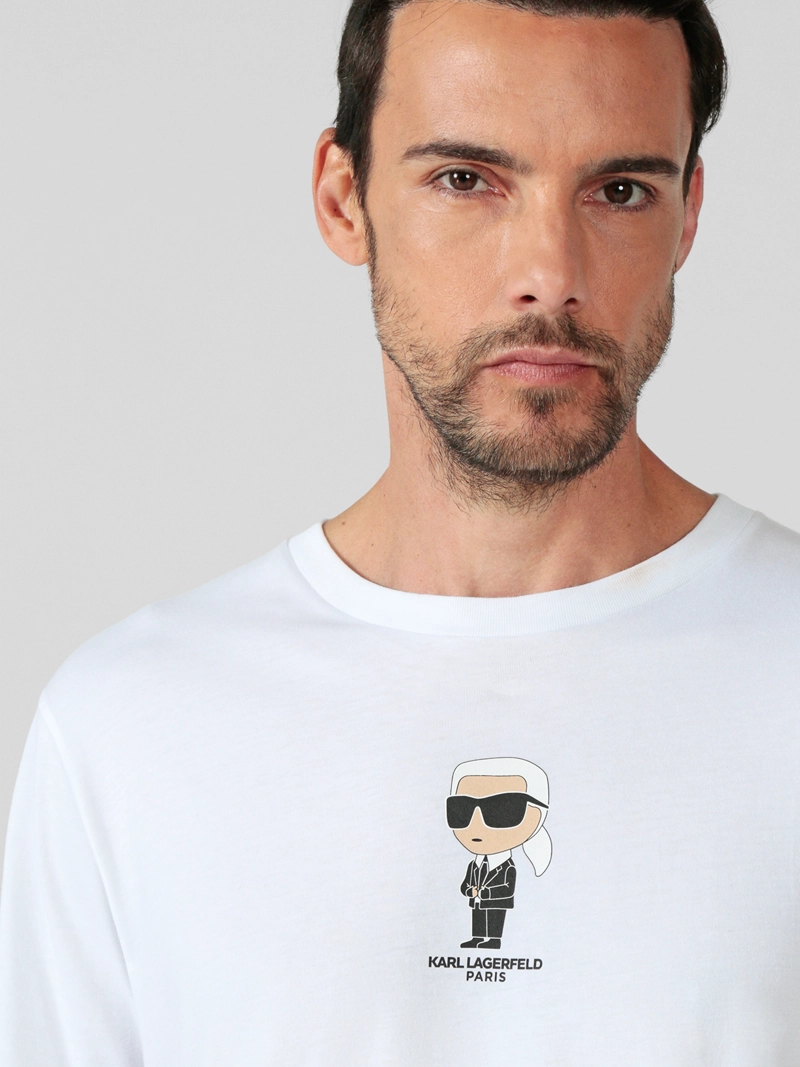 POLERA CON ESTAMPADO GRAFICO AFELPADO DE KARL - 5