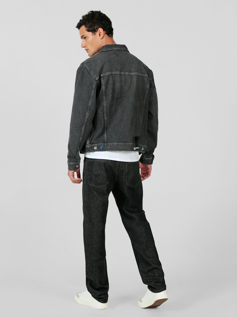 CHAQUETA REGULAR DENIM CON BOLSILLO - 4
