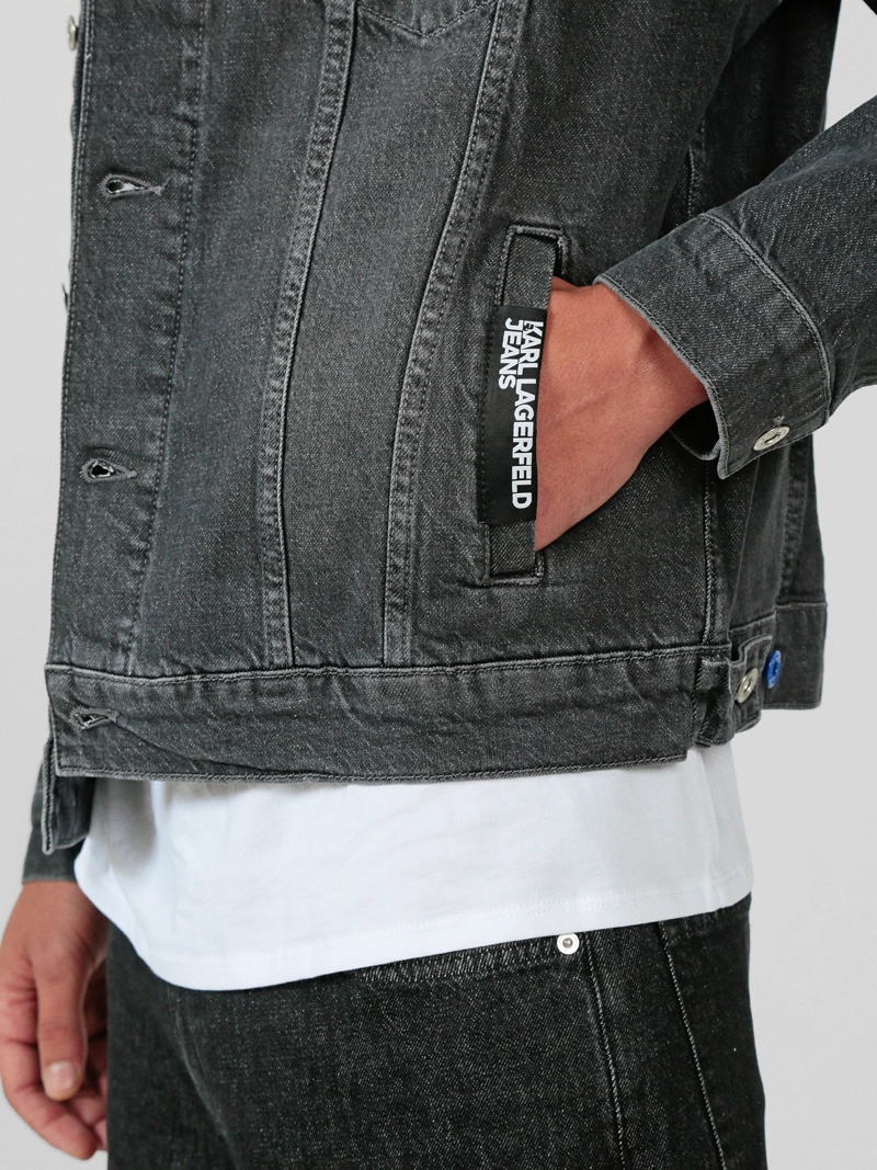 CHAQUETA REGULAR DENIM CON BOLSILLO - 5