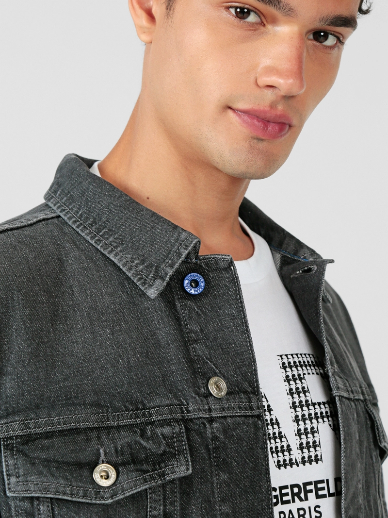 CHAQUETA REGULAR DENIM CON BOLSILLO - 6