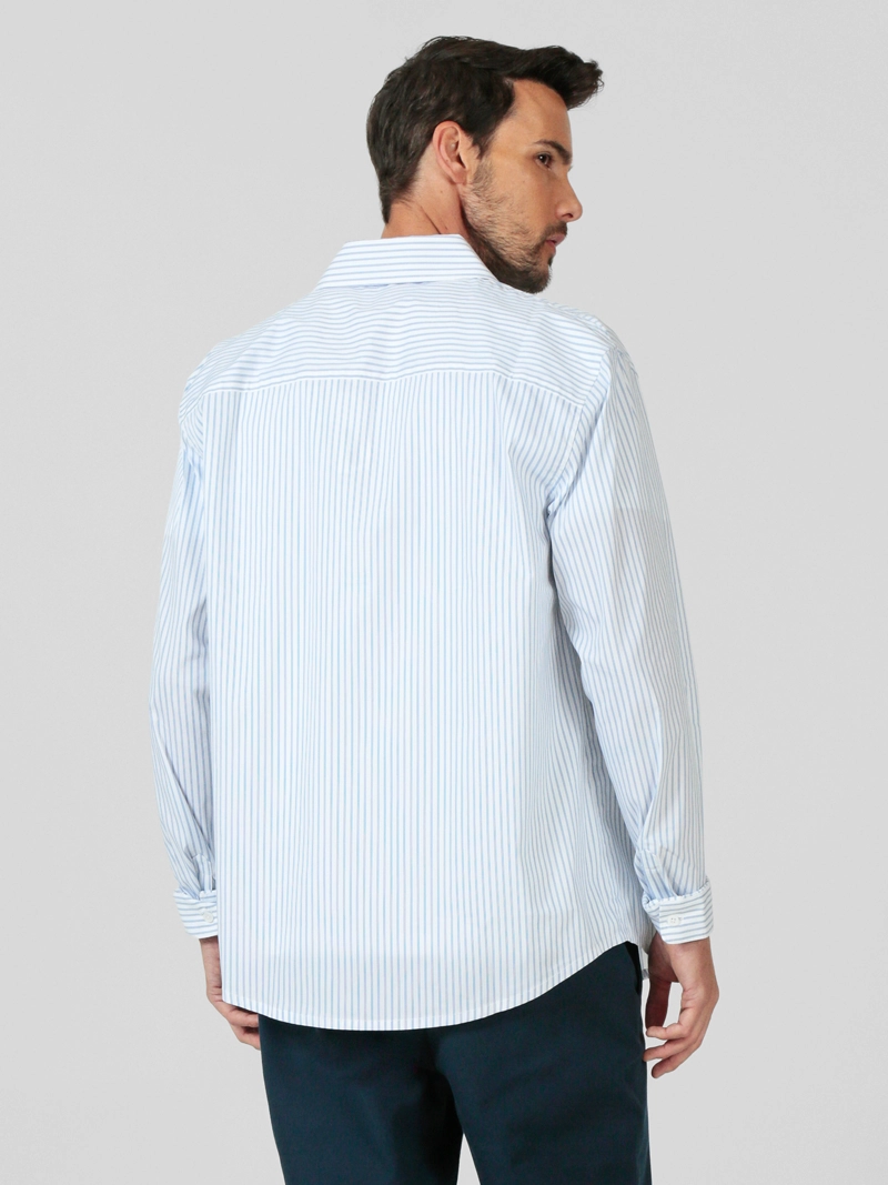CAMISA DE RAYAS CON LOGOTIPO - 3