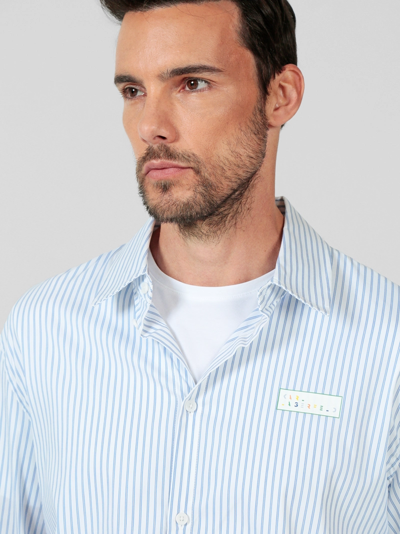 CAMISA DE RAYAS CON LOGOTIPO - 6