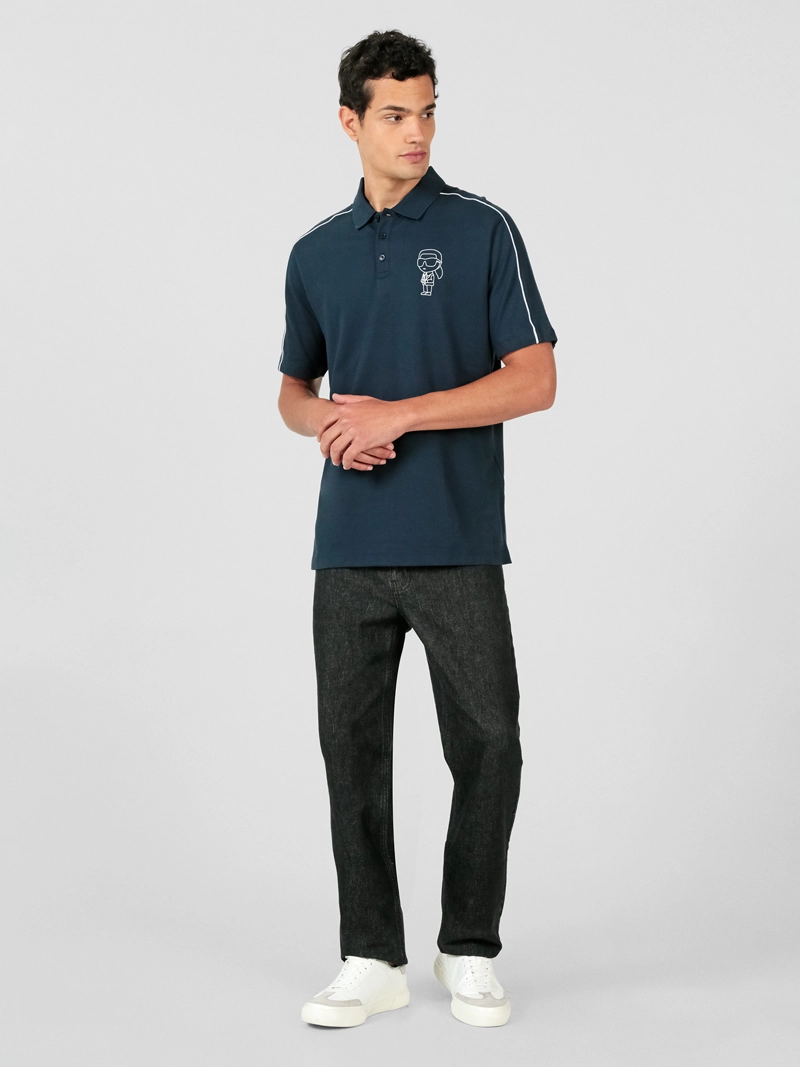 POLO CON DETALLES DE SILUETA DE LOGO DE KARL - 2