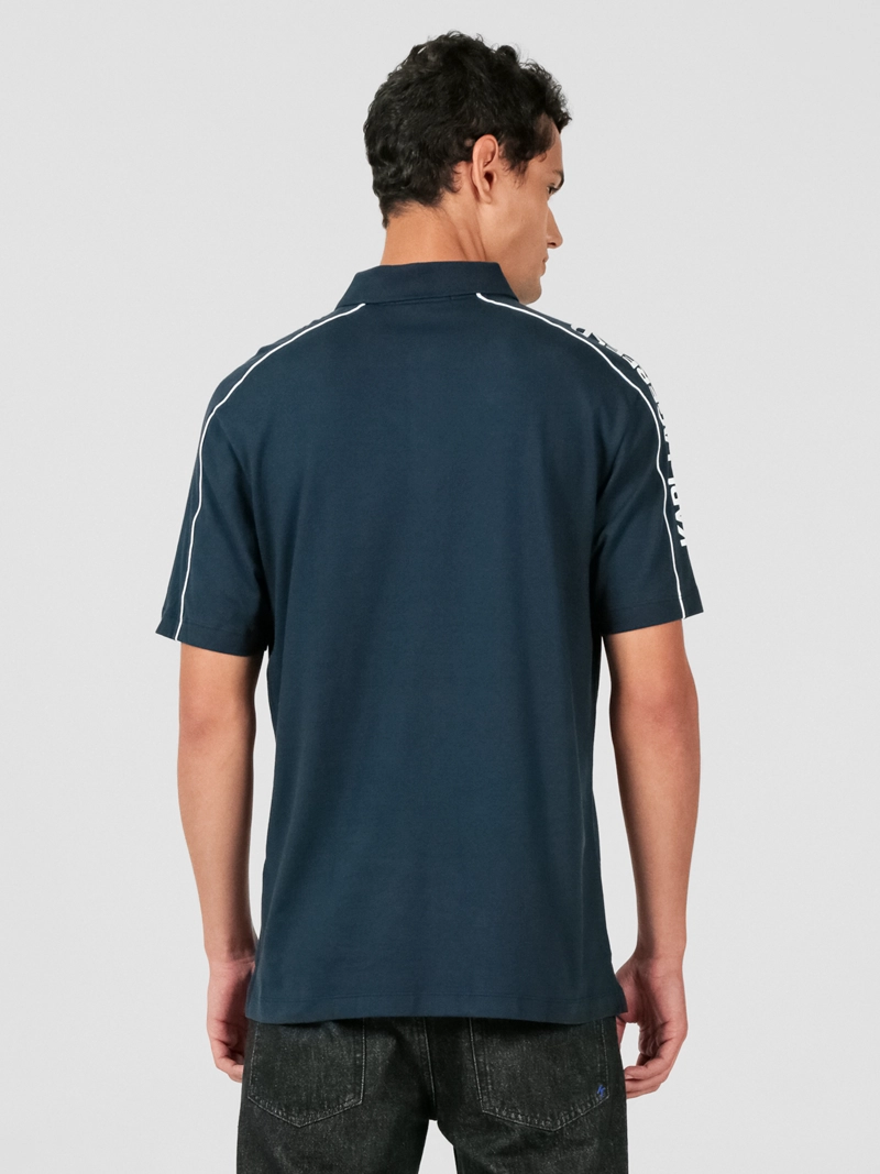 POLO CON DETALLES DE SILUETA DE LOGO DE KARL - 3
