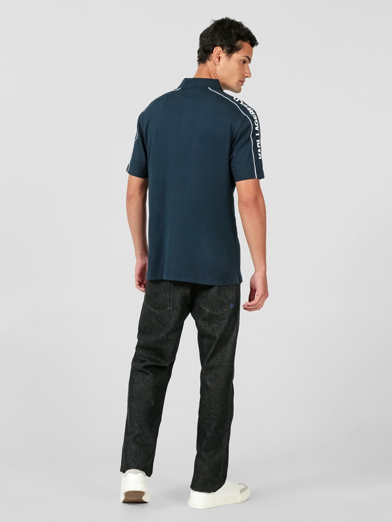 POLO CON DETALLES DE SILUETA DE LOGO DE KARL - 4