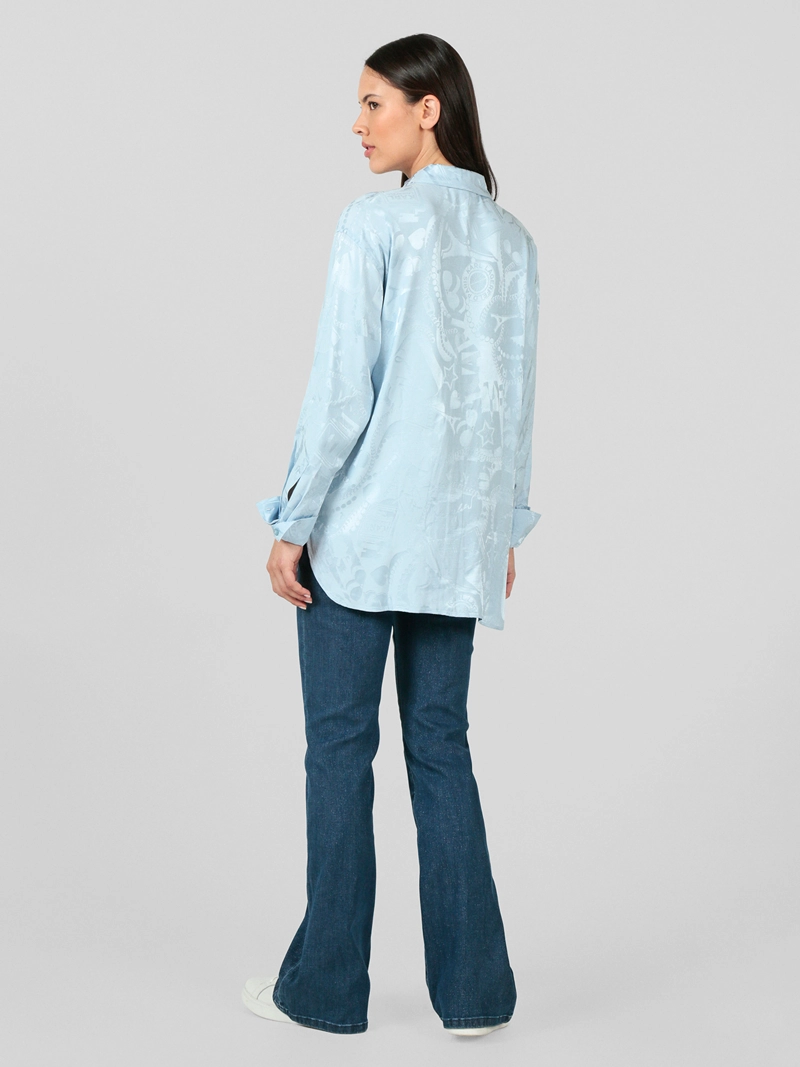 CAMISA OVERSIZE CON LOGOTIPO - 4