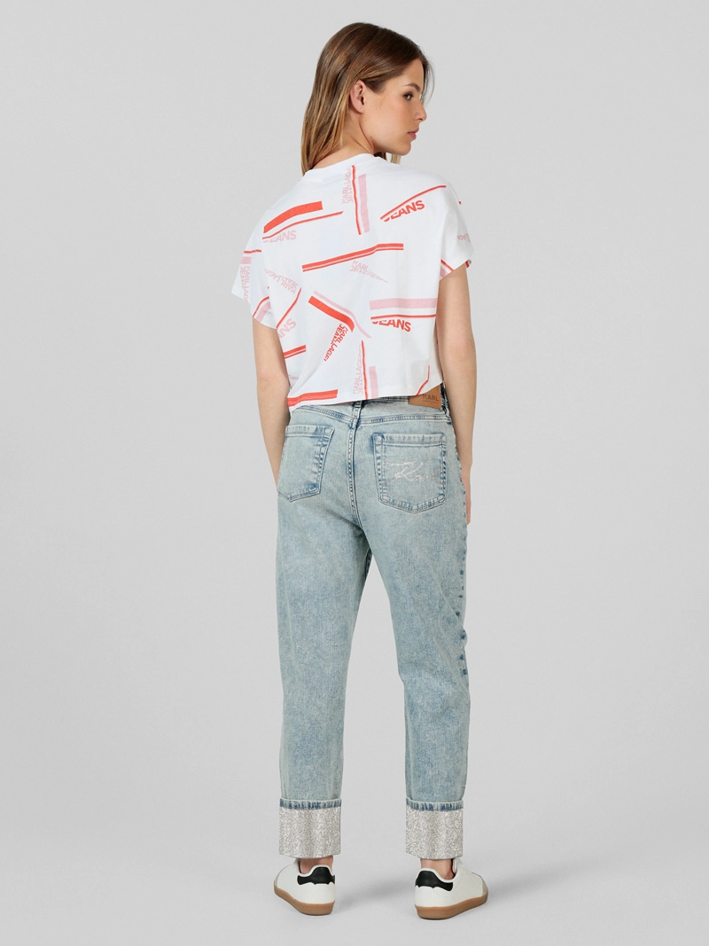 POLERA CROPPED CON ESTAMPADO GRAFICO - 4