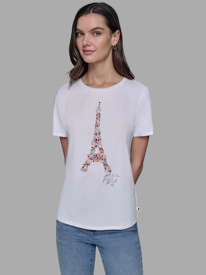 POLERA CON ESTAMPADO DE LA TORRE EIFFEL - 1