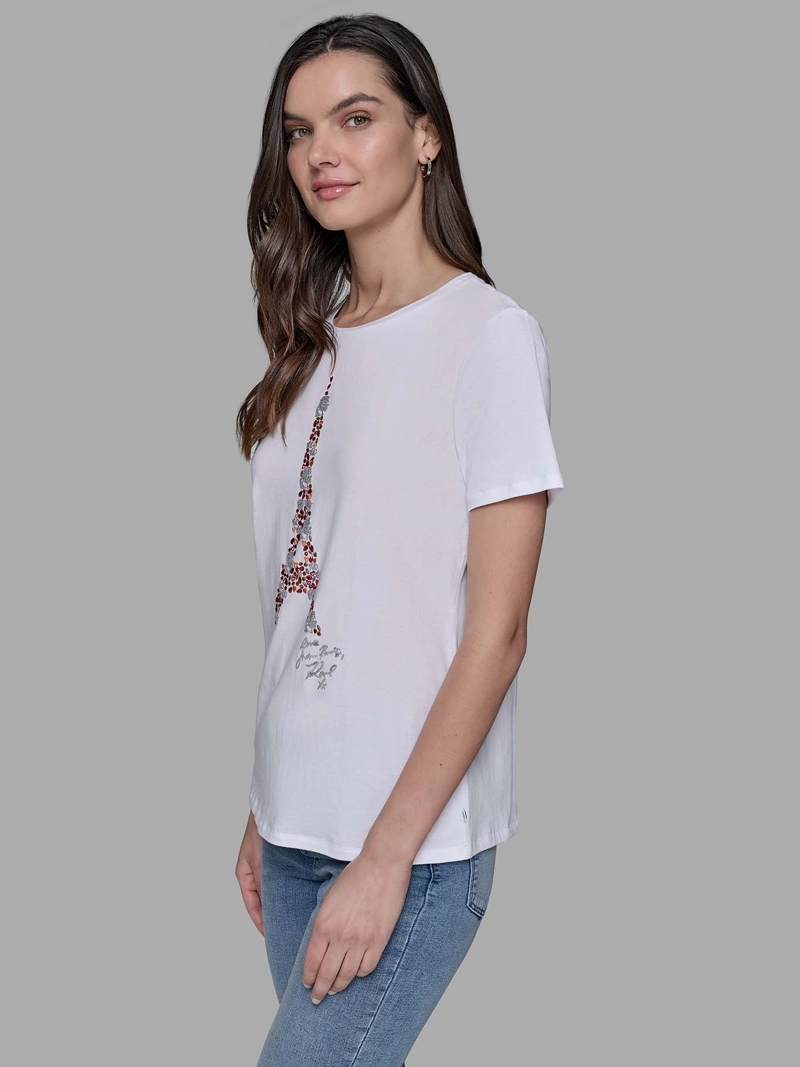 POLERA CON ESTAMPADO DE LA TORRE EIFFEL - 4