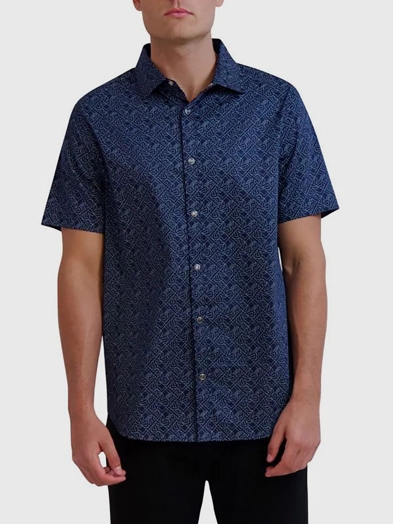 CAMISA DE MANGA CORTA CON ESTAMPADO DE LOGO - 1