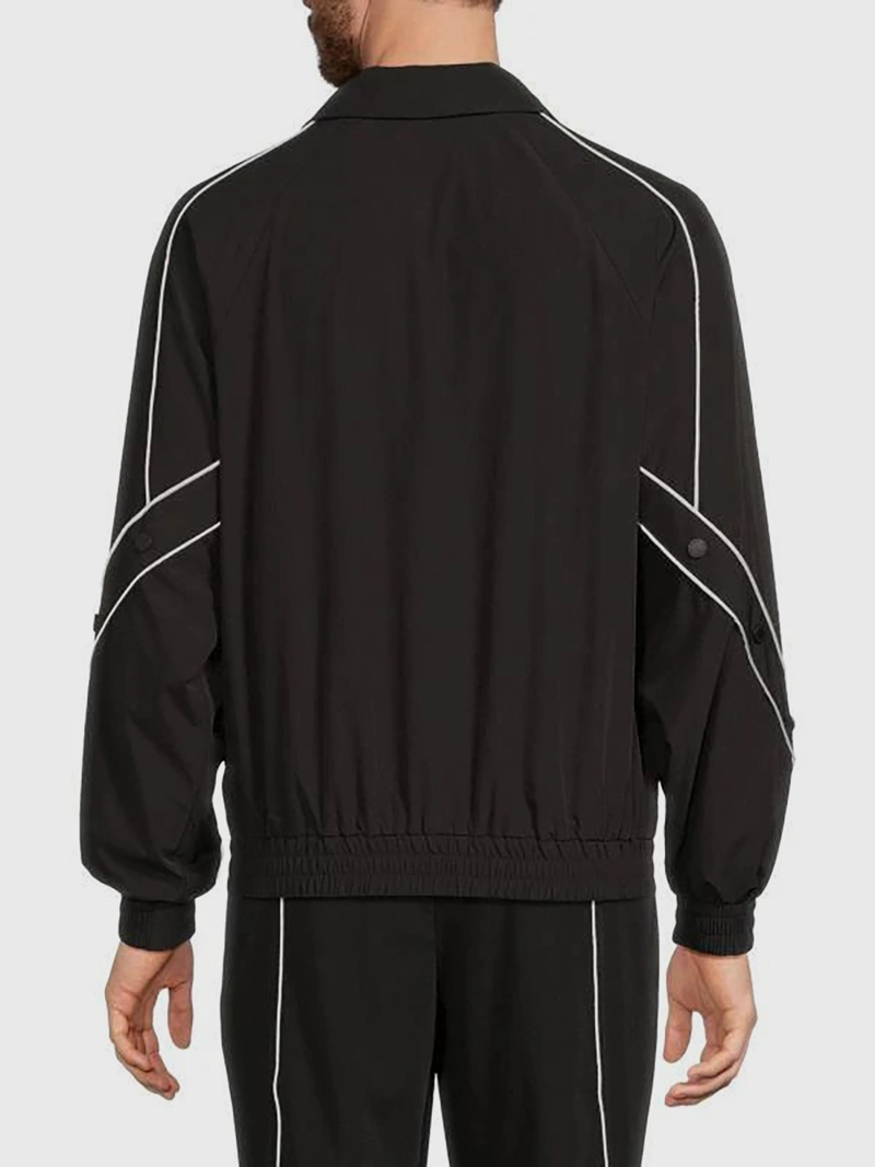 CHAQUETA BOMBER CON RIBETES EN CONTRASTE - 2