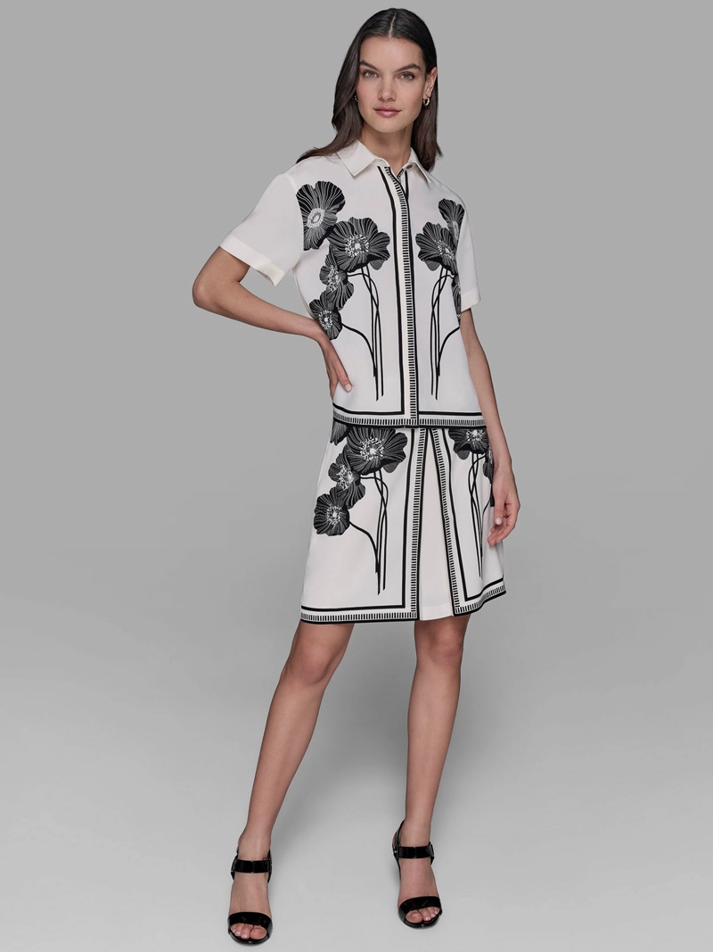 CAMISA MANGA CORTA CON ESTAMPADO FLORAL - 2