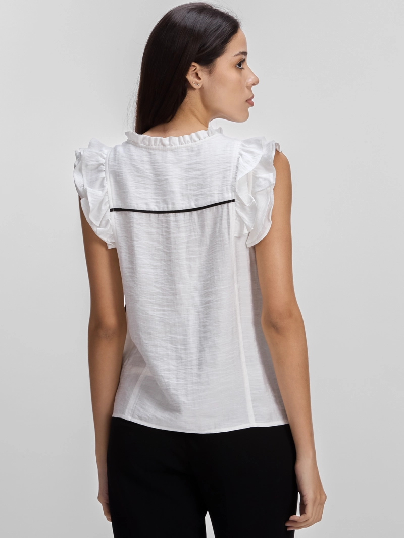 BLUSA DE MANGAS CON VUELO - 2