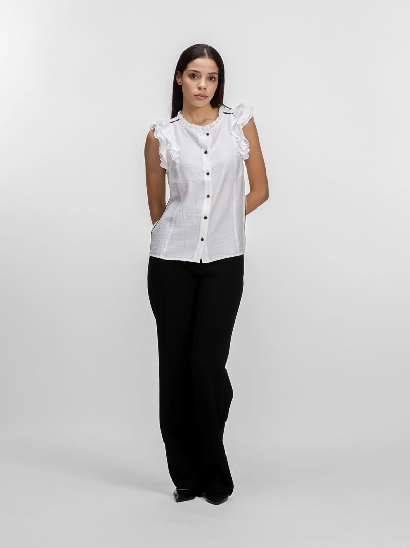 BLUSA DE MANGAS CON VUELO - 3