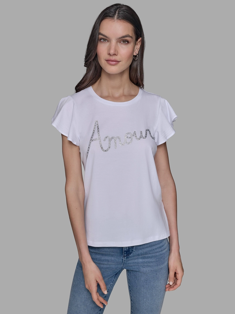 POLERA CON ESTAMPADO GRAFICO AMOUR - 2
