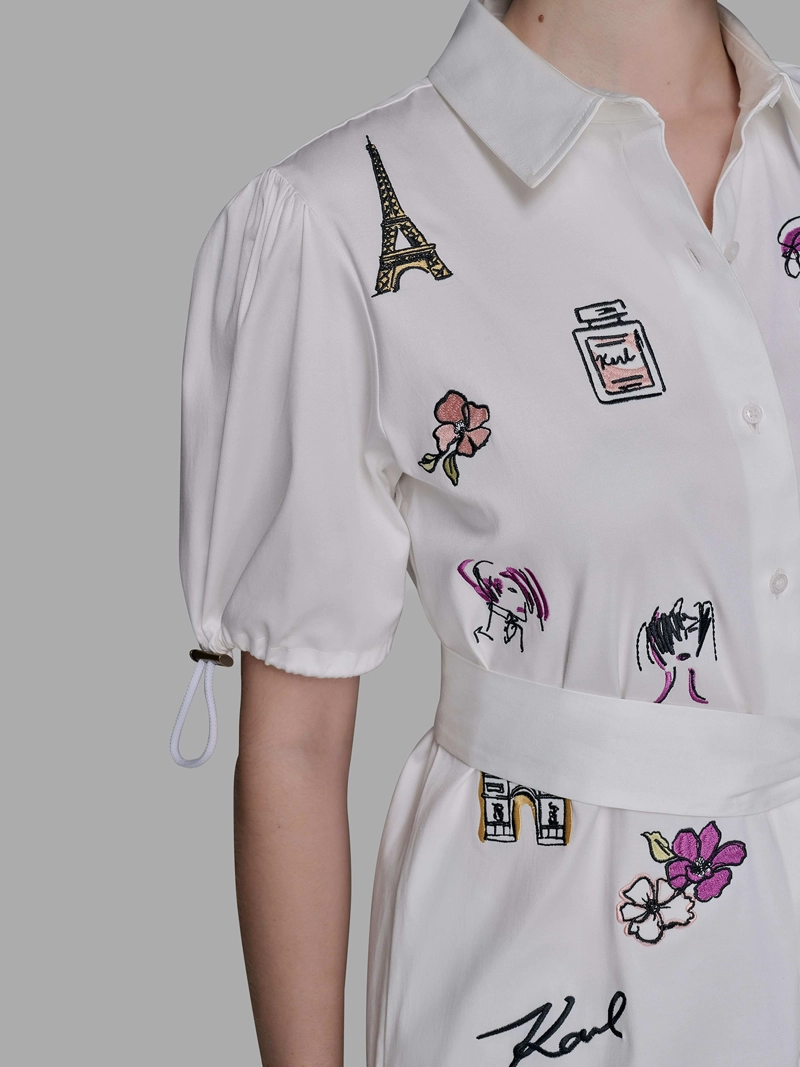 VESTIDO CON BORDADOS DISTINTIVOS DE KARL - 6