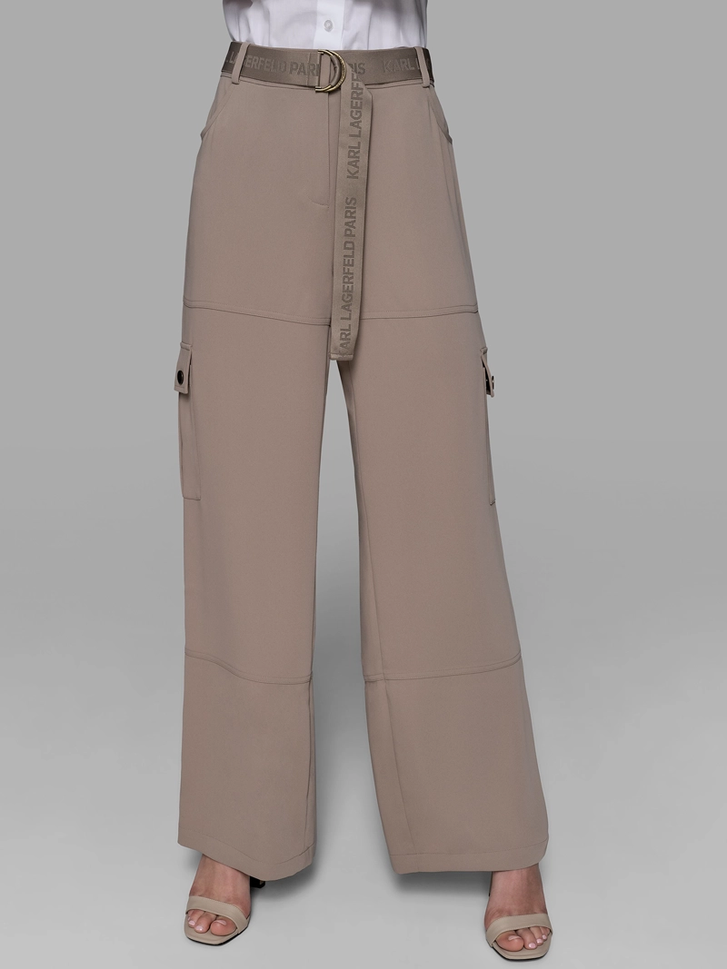 PANTALON CARGO CON CINTURON INCORPORADO - 2