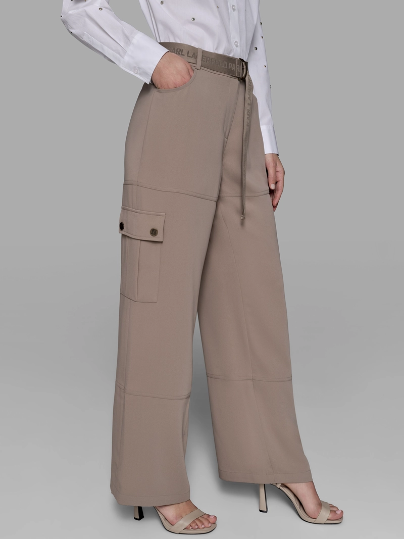 PANTALON CARGO CON CINTURON INCORPORADO - 4