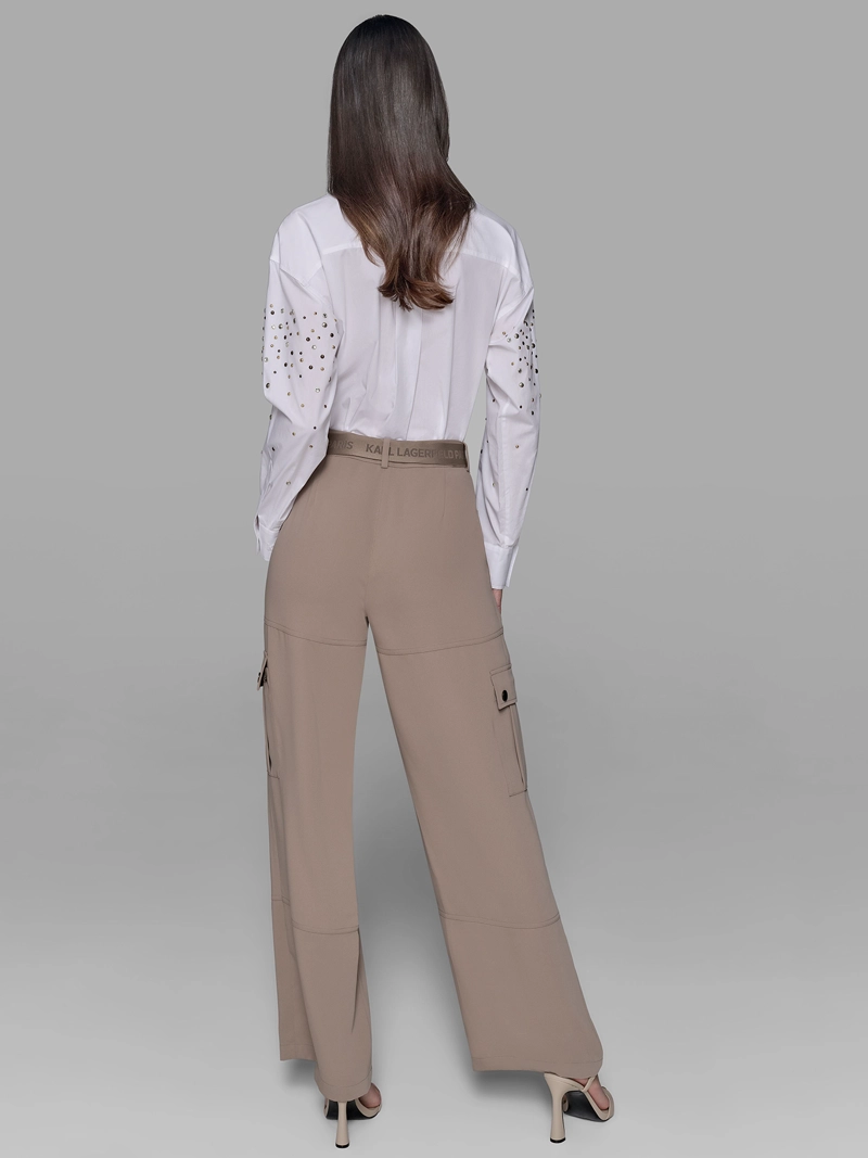 PANTALON CARGO CON CINTURON INCORPORADO - 6
