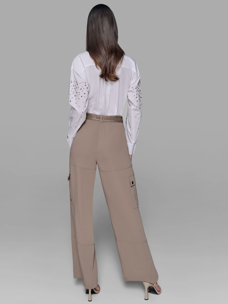 PANTALON CARGO CON CINTURON INCORPORADO - 6