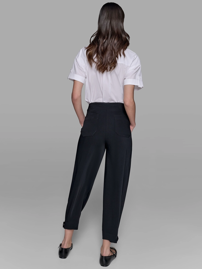 PANTALON CON CON DETALLES EN EL BAJO - 3