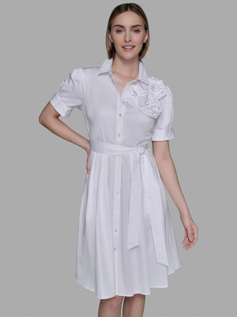 VESTIDO CAMISERO FLORAL - 4