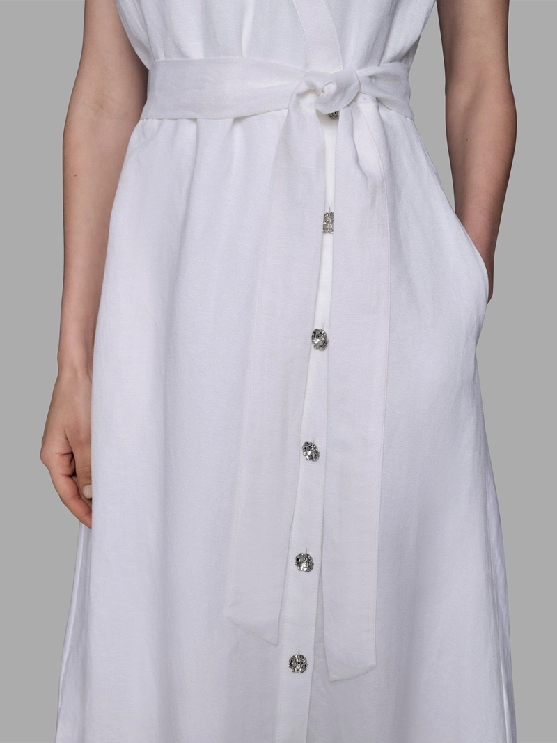 VESTIDO MIDI CON FALSO ESCOTE CRUZADO - 6
