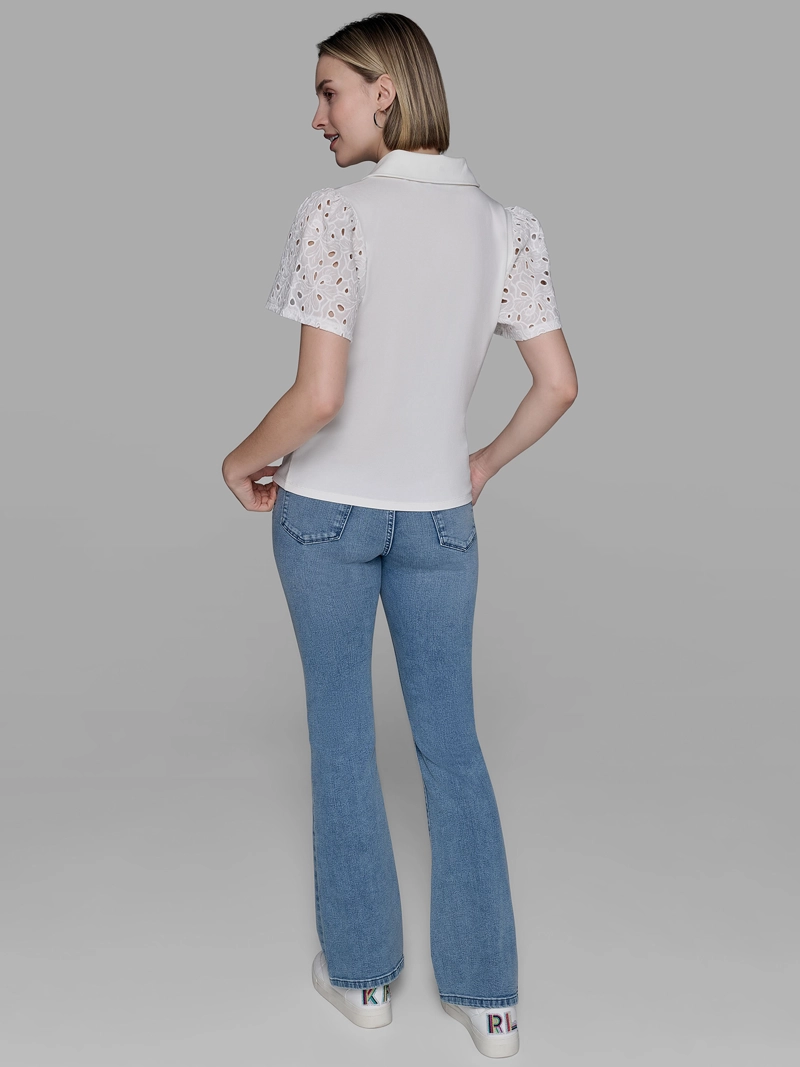 CAMISA CON MANGAS CALADAS - 3