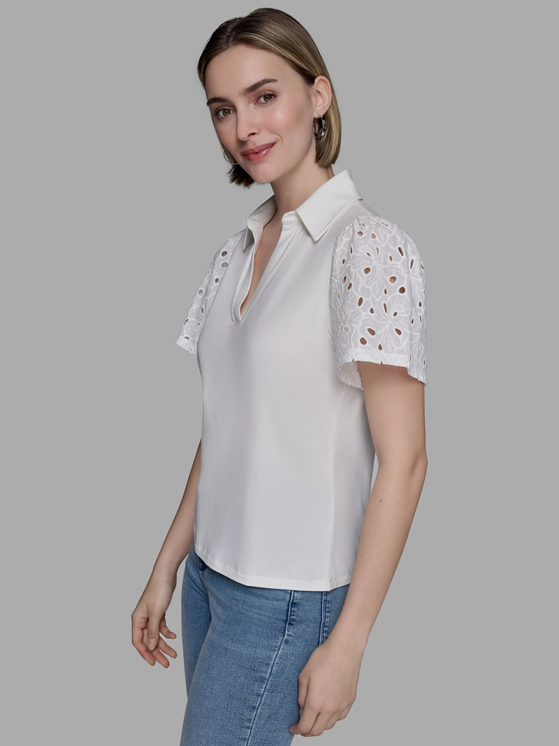 CAMISA CON MANGAS CALADAS - 4