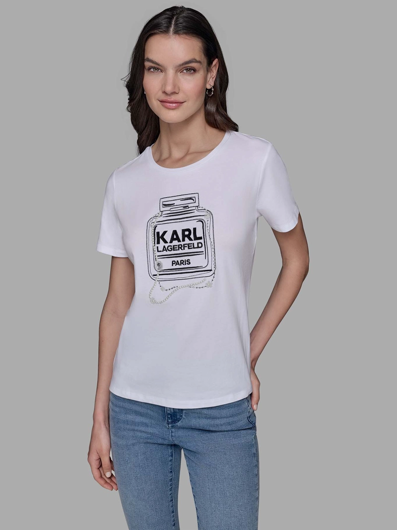 POLERA CON ESTAMPADO DE PERFUME KARL - 2