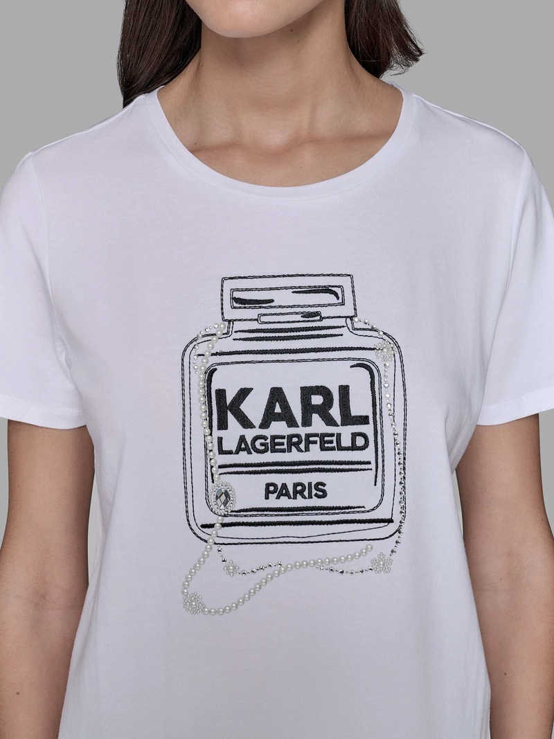 POLERA CON ESTAMPADO DE PERFUME KARL - 5