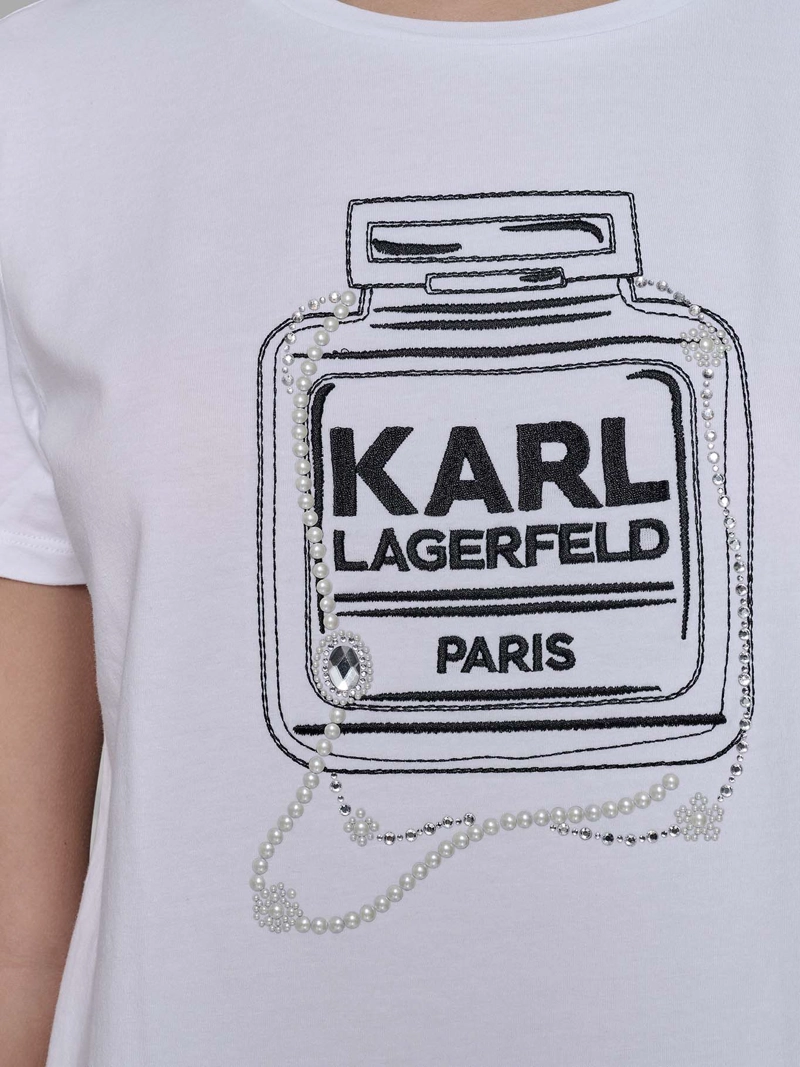 POLERA CON ESTAMPADO DE PERFUME KARL - 6