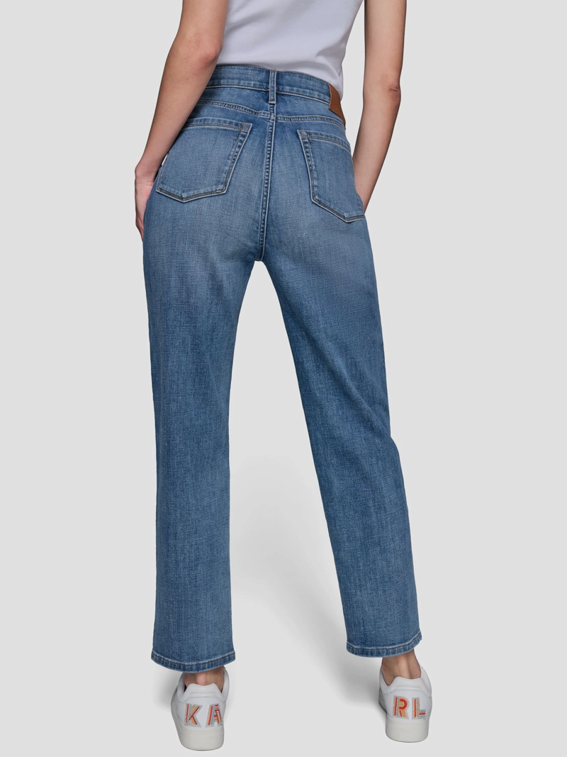 PANTALON DENIM CON MOTIVOS FLORALES - 3