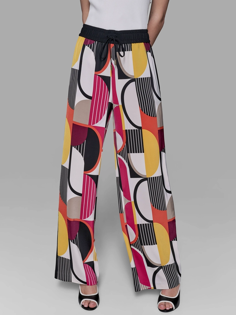 PANTALON ESTAMPADO CON CINTURA ELASTICA - 2