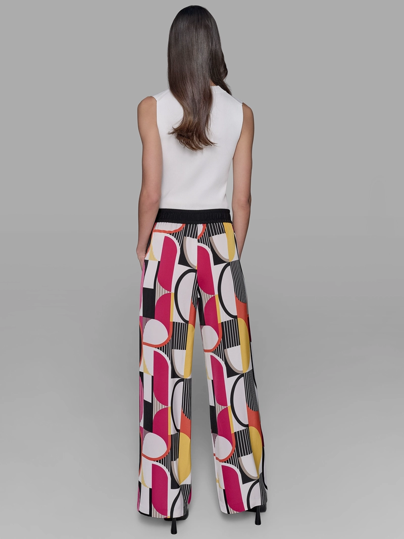 PANTALON ESTAMPADO CON CINTURA ELASTICA - 6