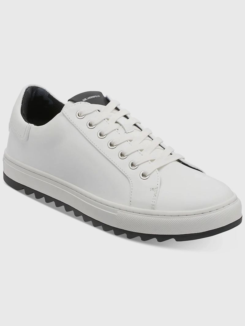 ZAPATILLAS DE CUERO CON SUELA DENTADA ESTILO URBANO - 1