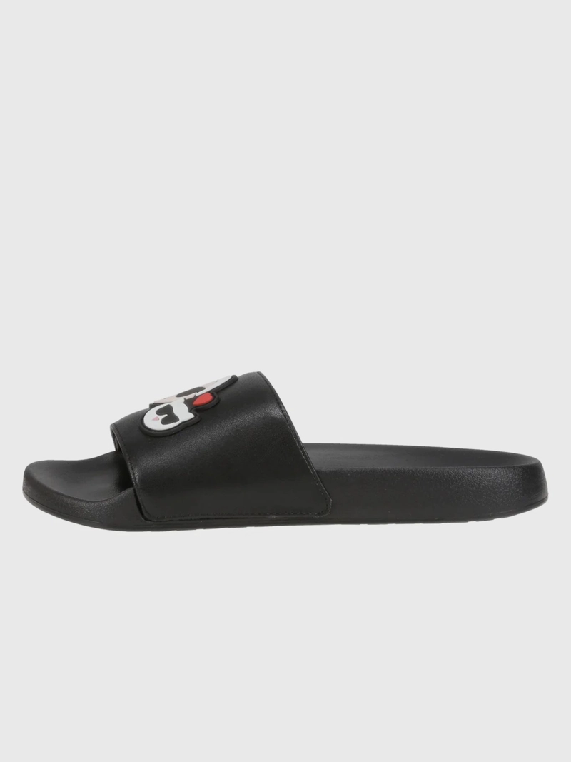 SANDALIAS NEGRAS CON DISEÑO GRAFICO IKON - 2