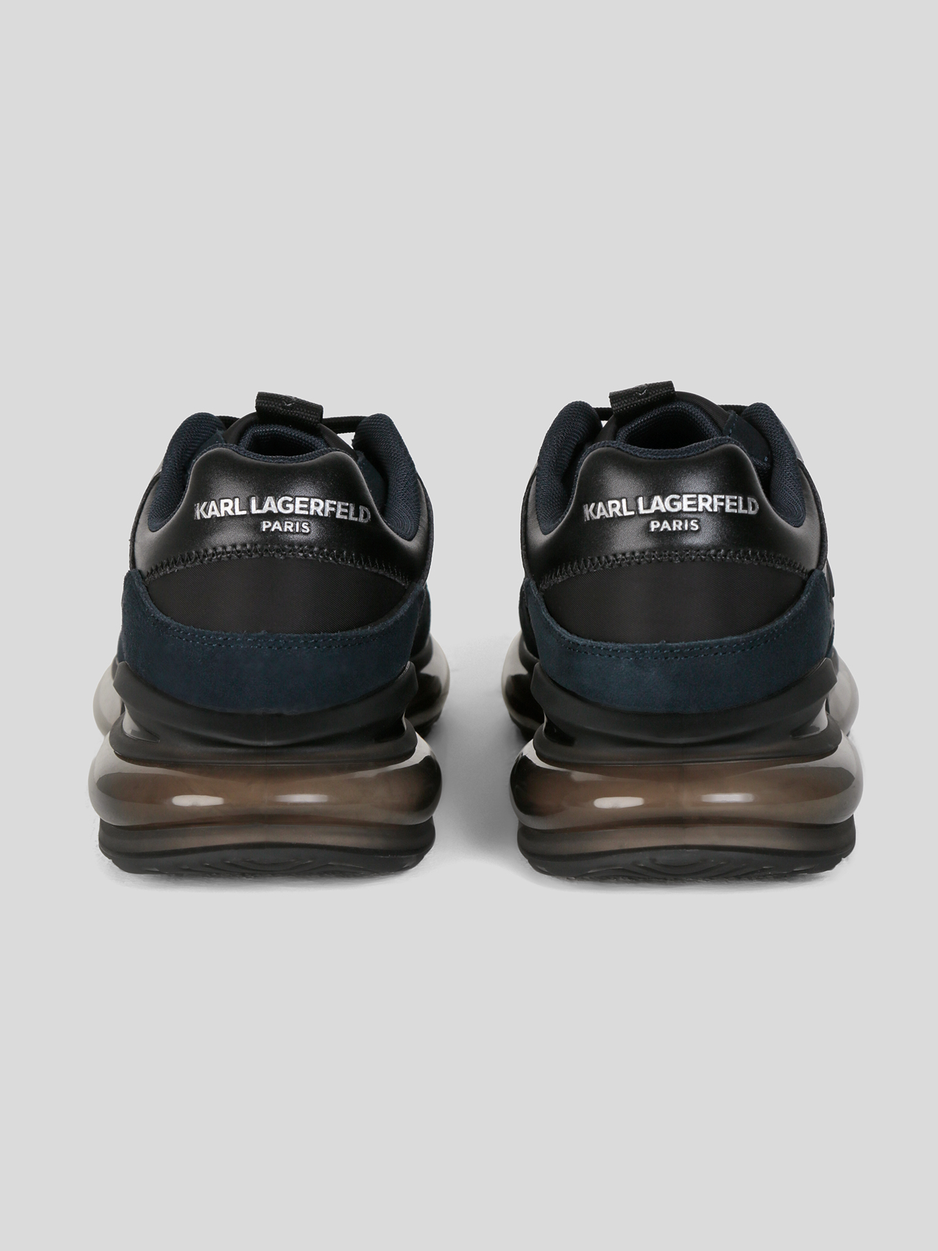 ZAPATILLAS RUNNER DE NAILON Y CUERO CON LOGO KARL - 3