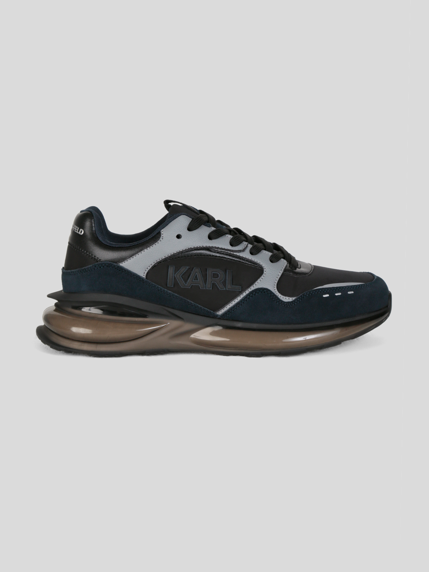 ZAPATILLAS RUNNER DE NAILON Y CUERO CON LOGO KARL - 6