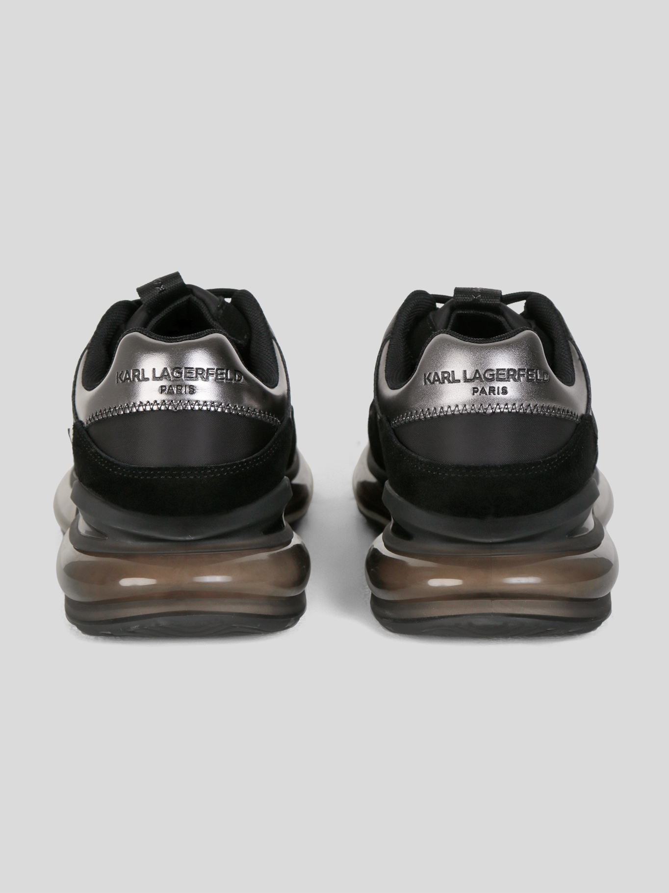 ZAPATILLAS RUNNER DE NAILON Y CUERO CON LOGO KARL - 3