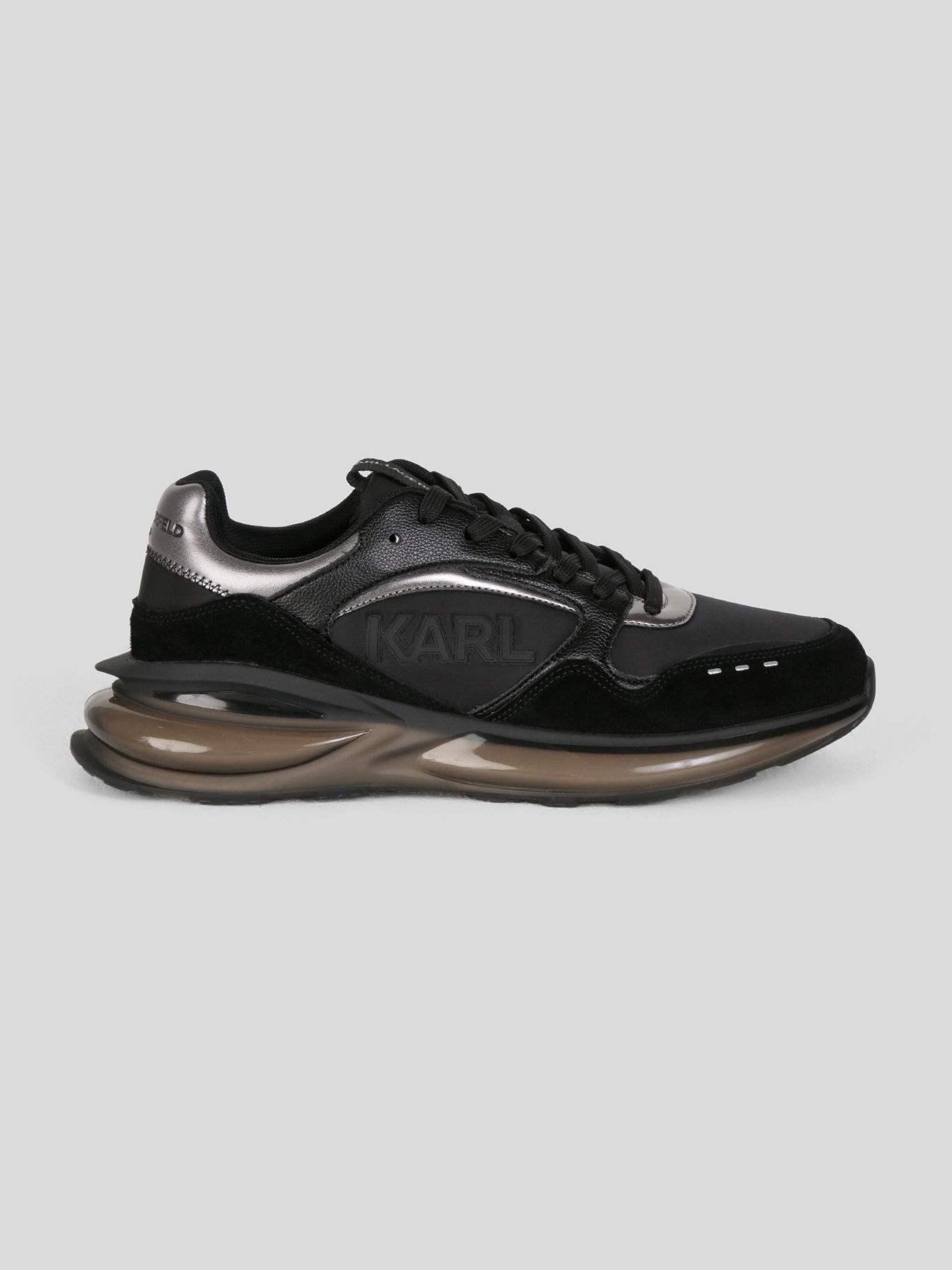 ZAPATILLAS RUNNER DE NAILON Y CUERO CON LOGO KARL - 6