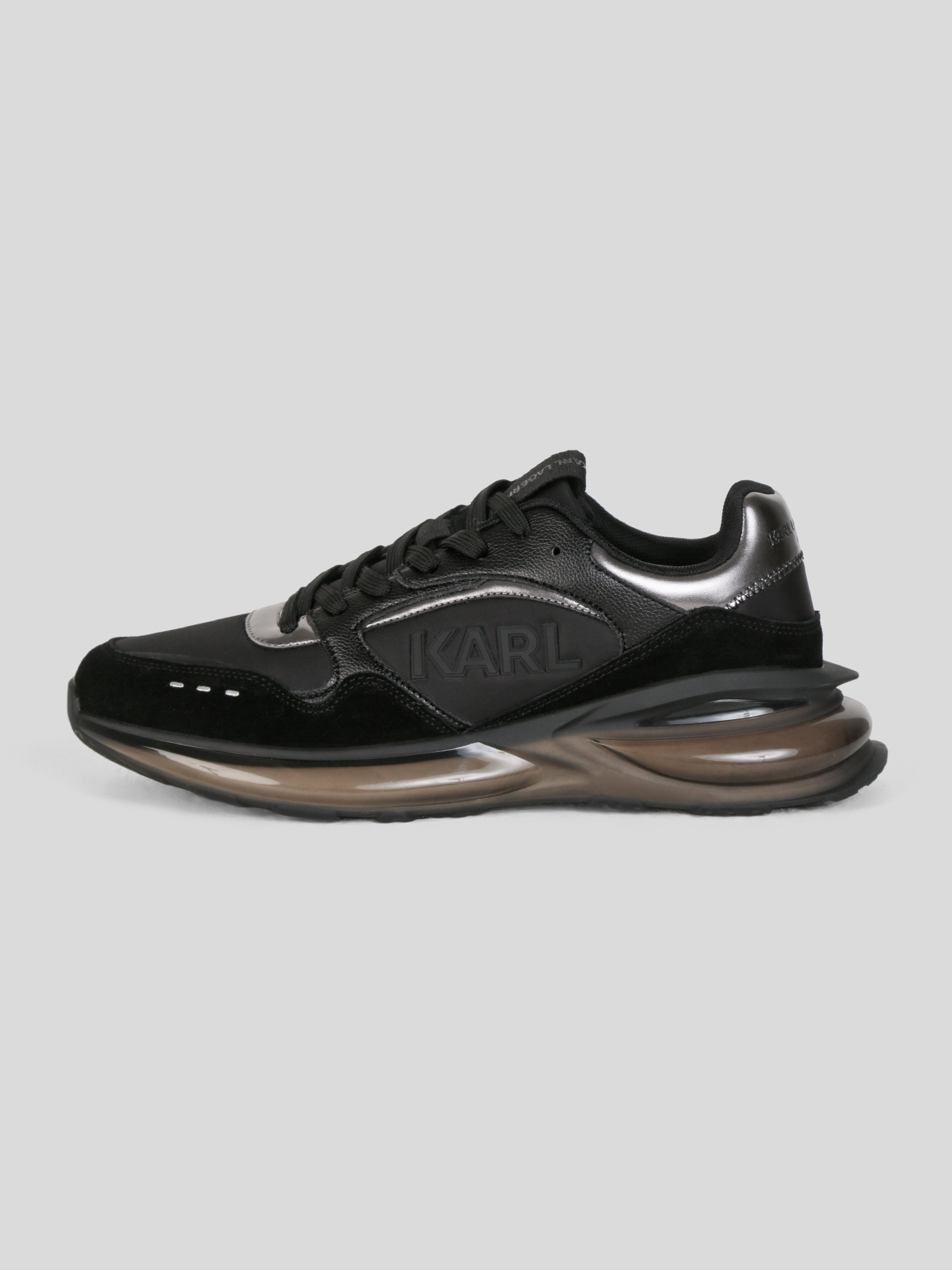 ZAPATILLAS RUNNER DE NAILON Y CUERO CON LOGO KARL - 7