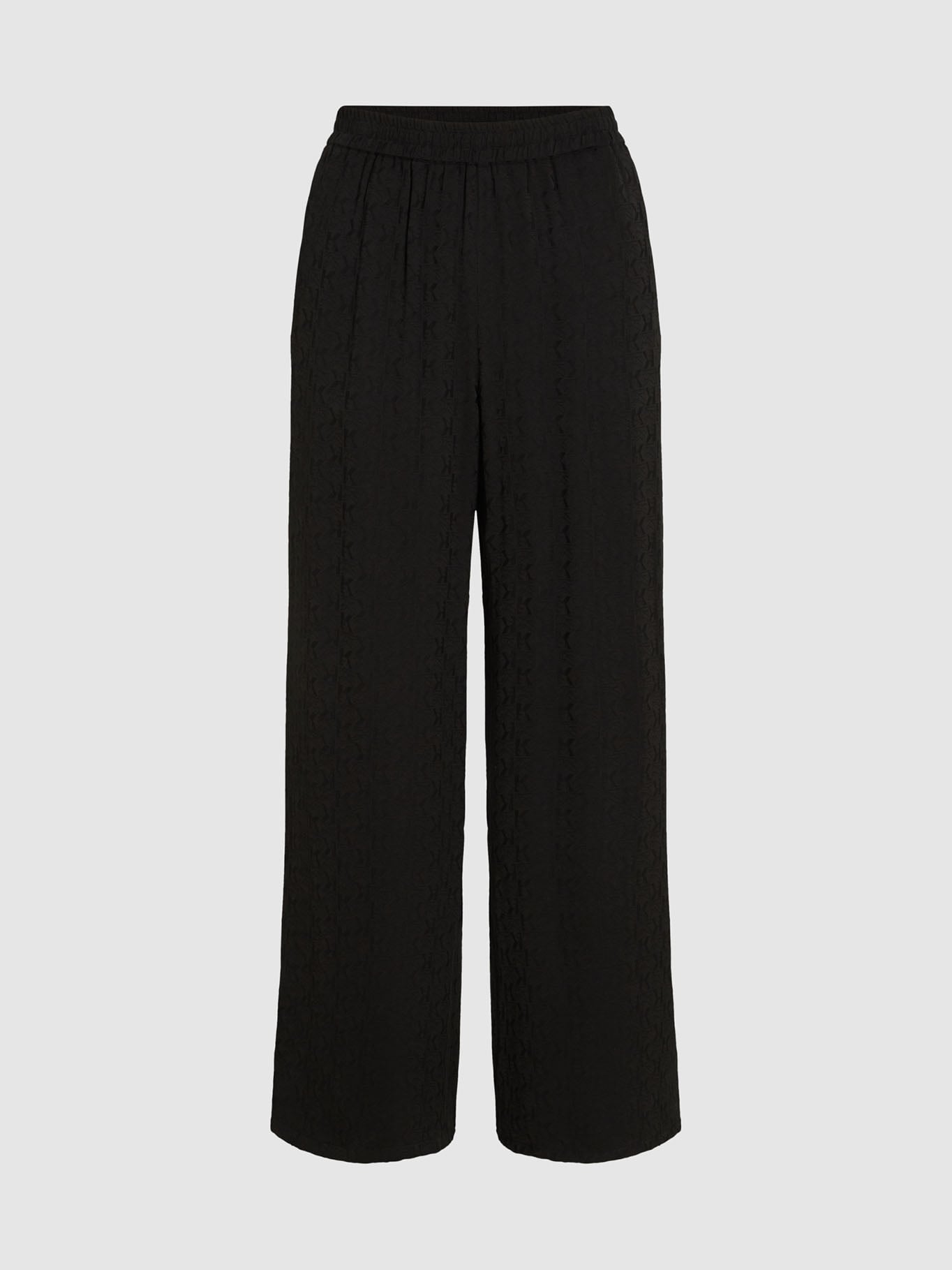 PANTALON CON LOGO DE KARL TEJIDO EN JACQUARD - 1