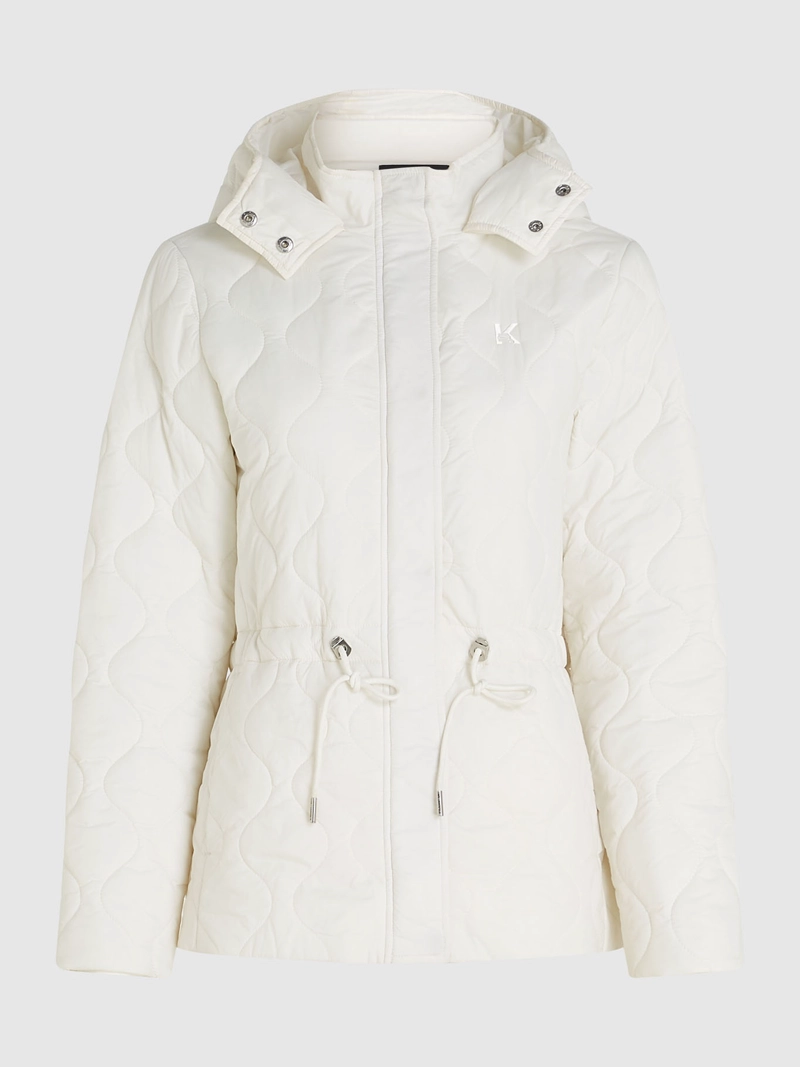 CHAQUETA LIGERA ACOLCHADA CON PATRON DE ONDAS - 1
