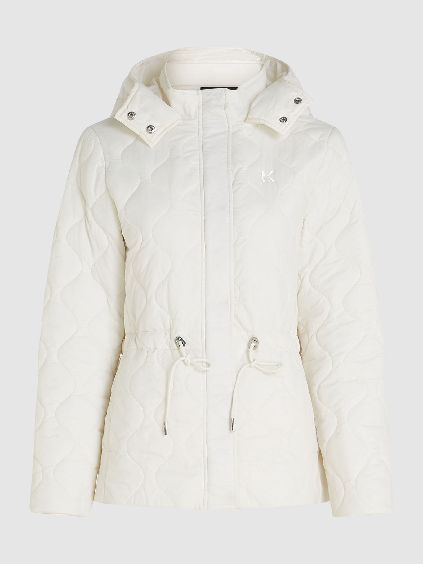 CHAQUETA LIGERA ACOLCHADA CON PATRON DE ONDAS - 1